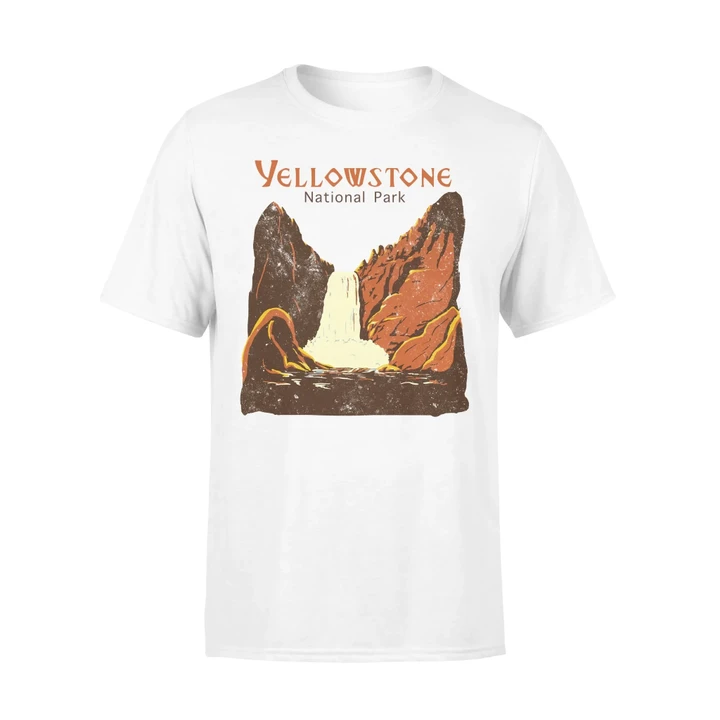 Yellowstone National Park T-Shirt Yellowstone Falls #Camping