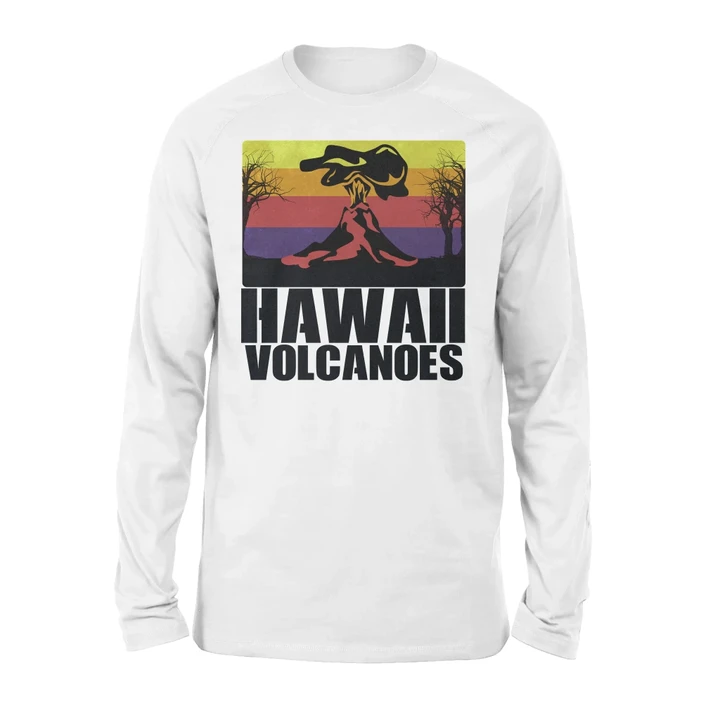 Hawaii Volcanoes Long Sleeve Retro #Camping