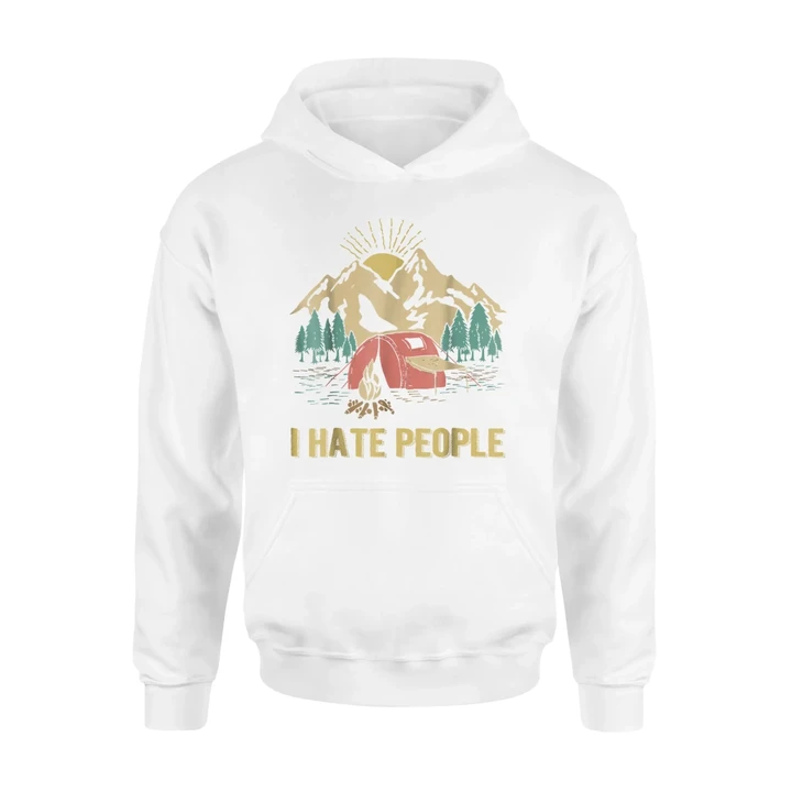 I Hate People Camping I Love Camping Hoodie