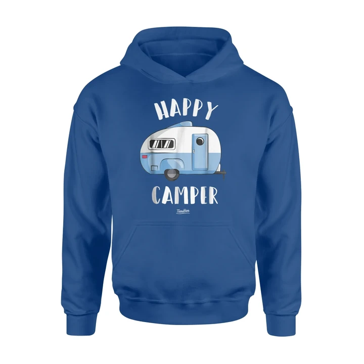 Happy Camper Rv Camping Love Funny Camping Graphic Hoodie