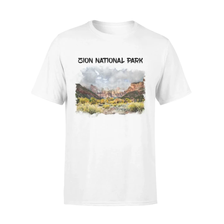 Zion National Park T-Shirt Cloudy #Camping