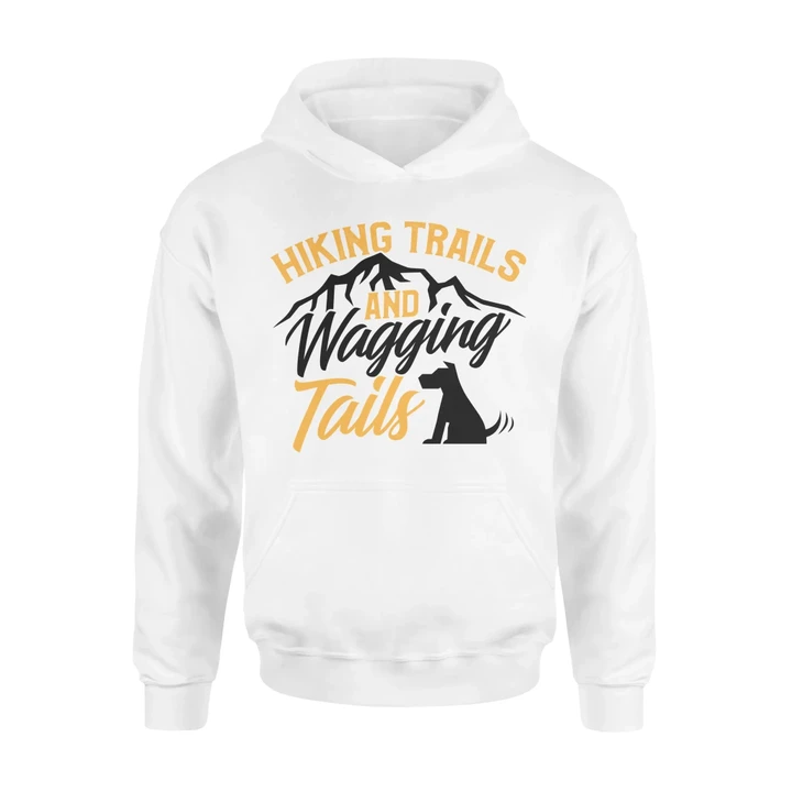 Camping For Dog Owners Hiking Trails Wagging Tails Hoodie