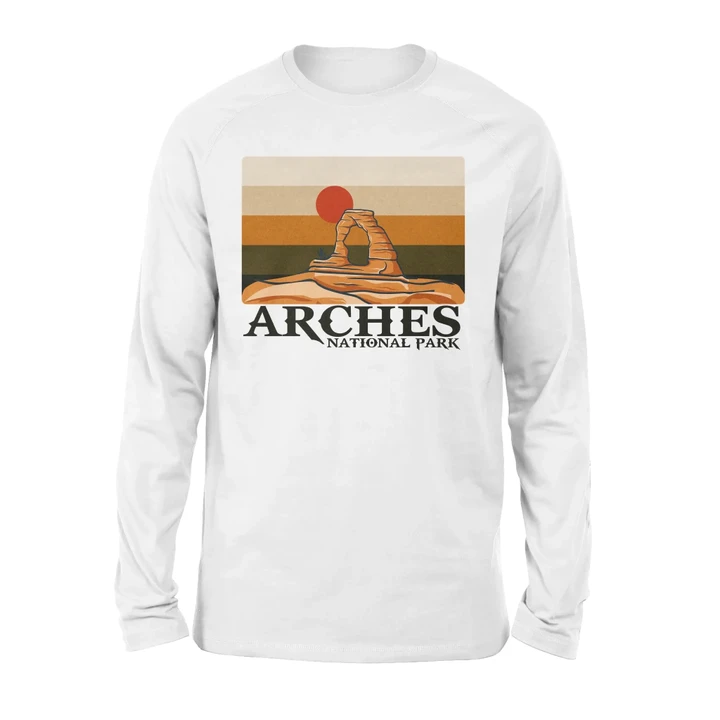 Arches National Park Long Sleeve Retro #Camping
