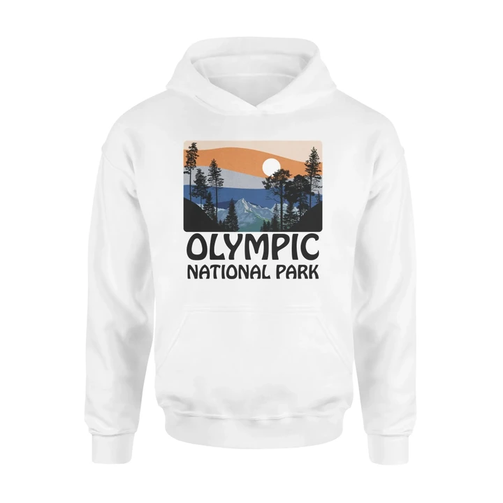 Olympic National Park Hoodie Retro #Camping