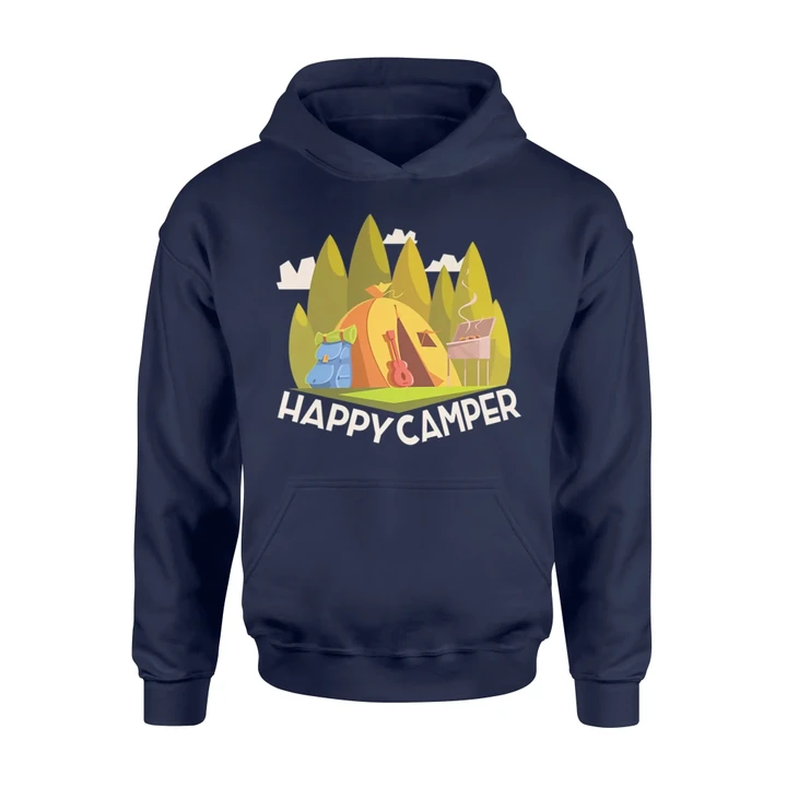 Happy Camper Adventure And Camping Gift Hoodie