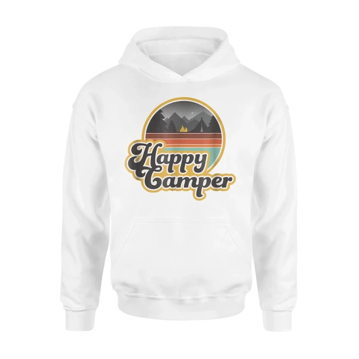 Happy Camper Funny Camping Gift Hoodie