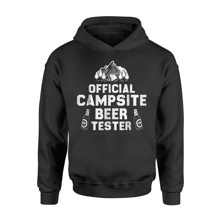 Camping With Family Camp Official Campsite Beer Tester Hoodie