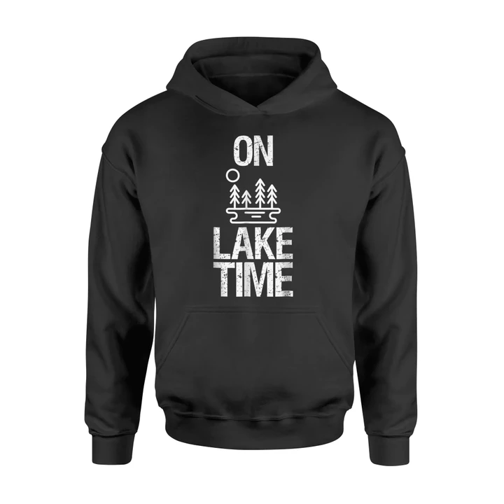 Lake Time Cute Camping Hoodie