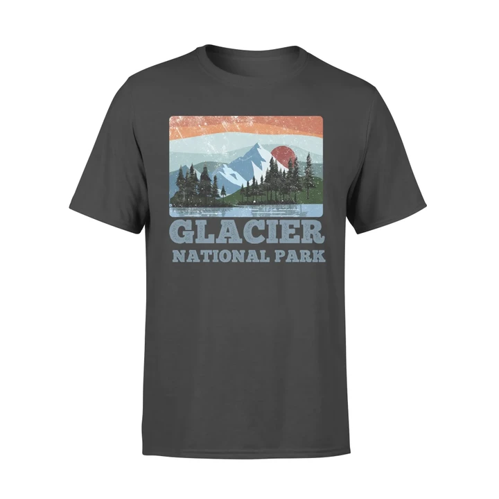 Glacier National Park T-Shirt Retro #Camping