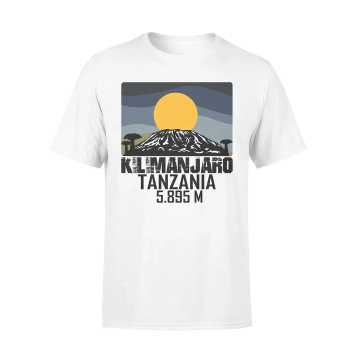 Kilimanjaro Mountain Tanzania T-Shirt 5895m #Camping