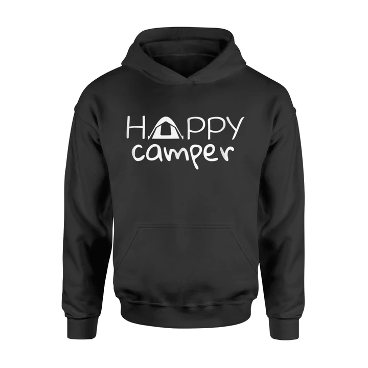 Happy Camper Funny For Kids And Women Hoodie