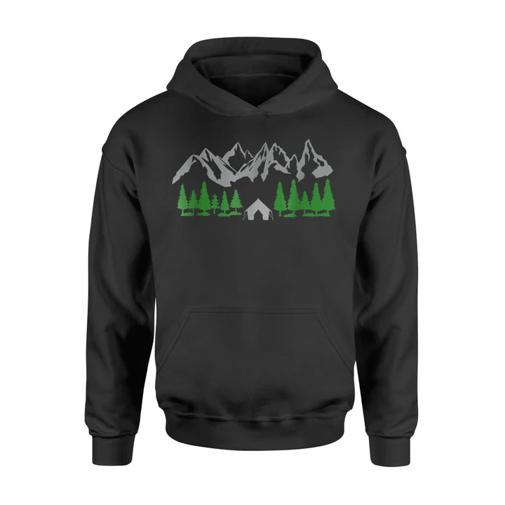 Camping On Mountains Outdoor Adventure Hoodie
