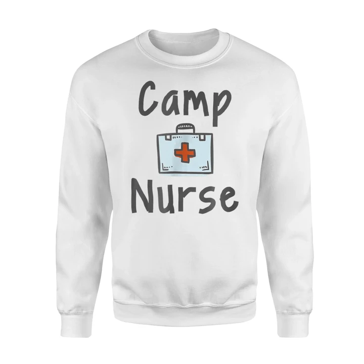 Camp Nurse First Aid Kit Summer Camping Sweatshirt