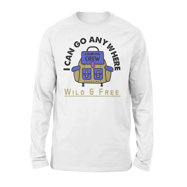 I Can Go Anywhere Camping Crew Long Sleeve Wild & Free