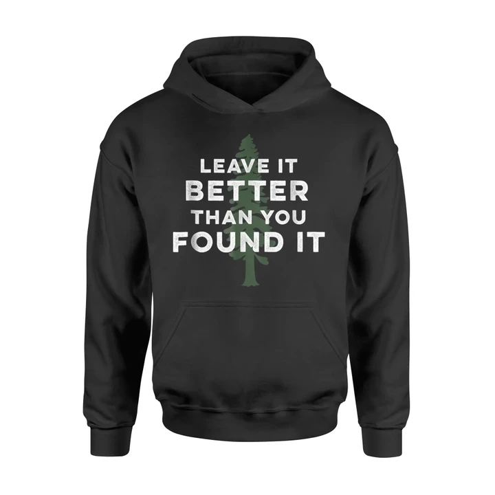 Leave It Better Than You Found It  Retro Usa Camping Hoodie