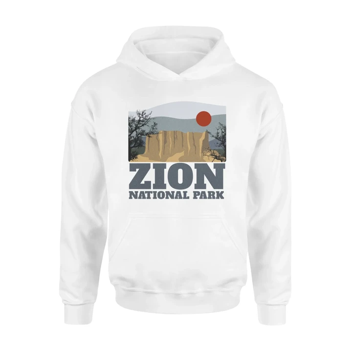 Zion National Park Hoodie Retro #Camping