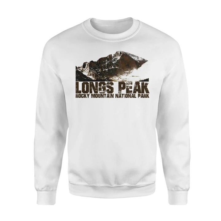 Longs Peak Rocky Mountain National Park Sweatshirt #Camping