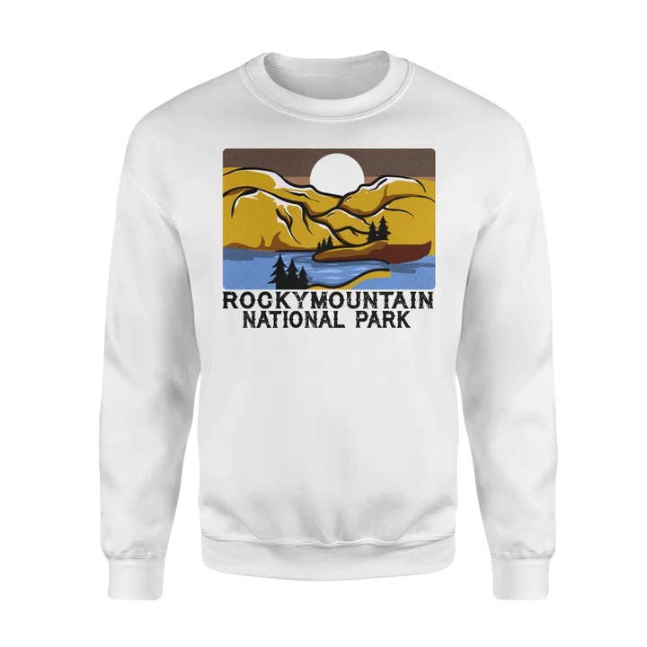 Rocky Mountain National Park Sweatshirt Retro #Camping
