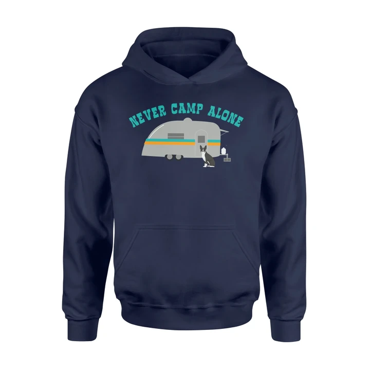 Boston Terrier Dog RV Funny Camping Travel Trailer Hoodie