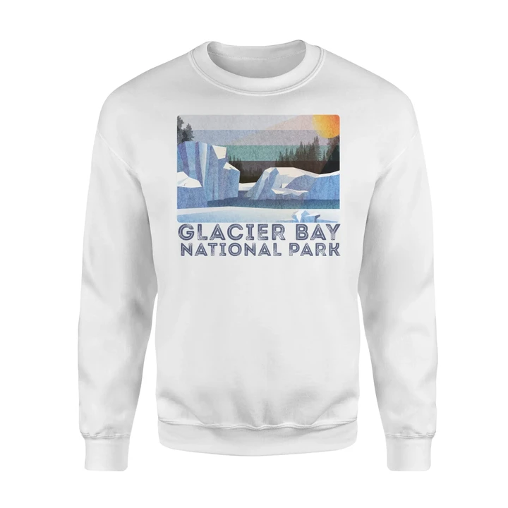 Glacier Bay National Park Sweatshirt Retro #Camping