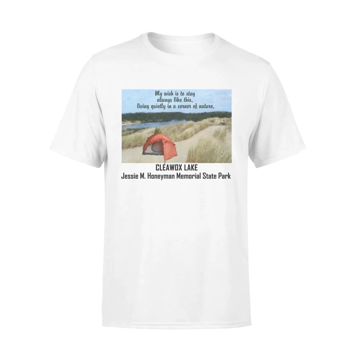 Jessie M. Honeyman Memorial State Park T-Shirt Cleawox Lake #Camping