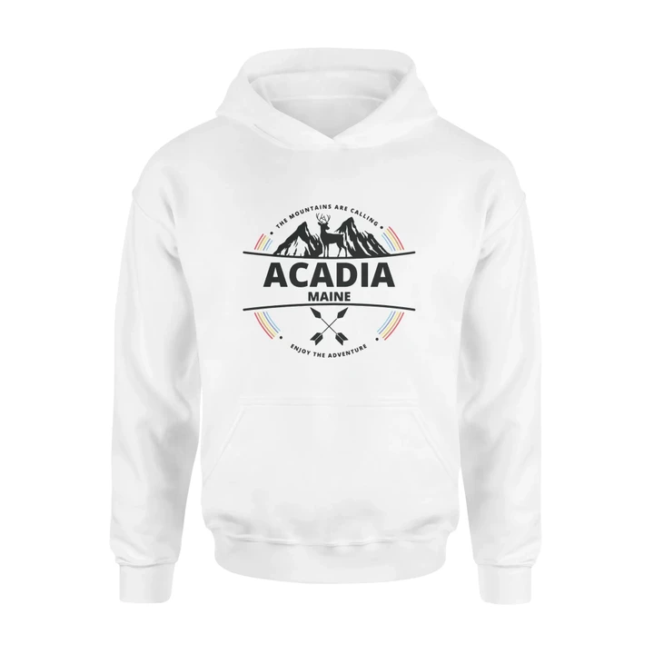 Acadia Maine Hoodie The Mountains Are Calling Enjoy The Adventure #Camping