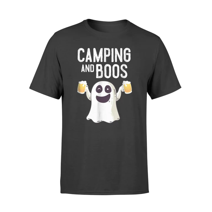 Funny Camping Halloween Costume - Camping And Boos T Shirt