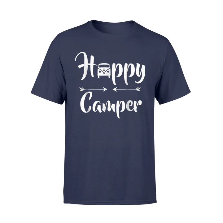 Happy Camper Outdoor Funny Camping  T Shirt