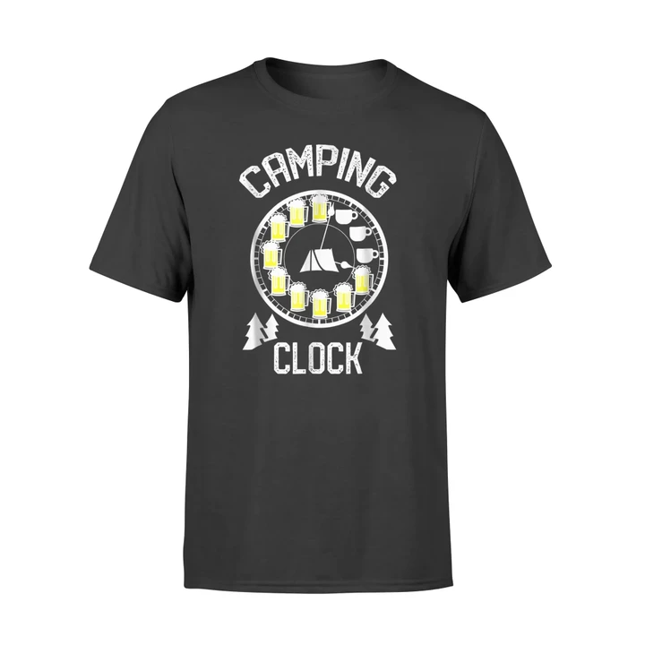 Funny Camping Coffee And Beer Drinking T Shirt