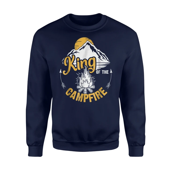 Campfire King Fathers Day Camping Sweatshirt