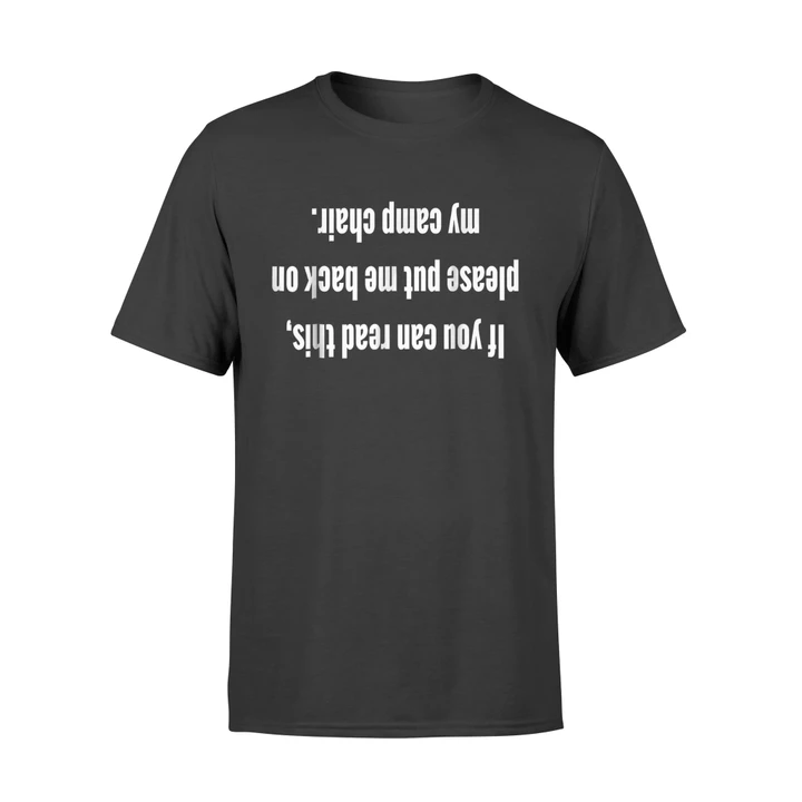 Funny Camping Upside Down T Shirt
