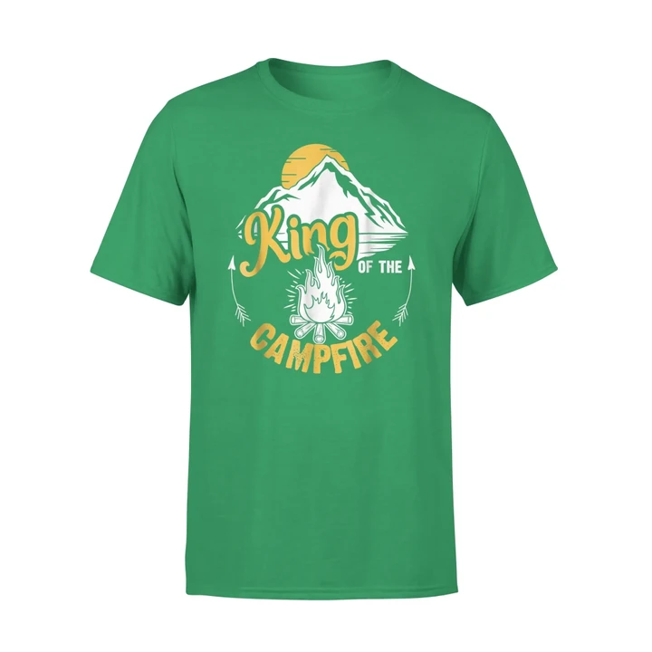 Campfire King Fathers Day Camping T-Shirt