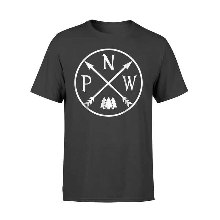Distressed Pacific North West Mountain Camper T Shirt