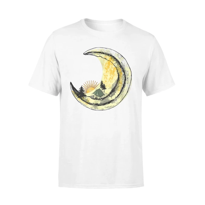 Camping On Moon Surreal Sunrise Camp Lovers T Shirt