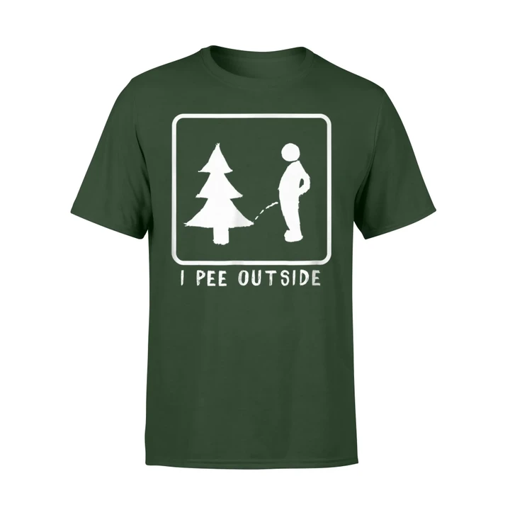 I Pee Outside Funny Sarcastic Camping  T Shirt