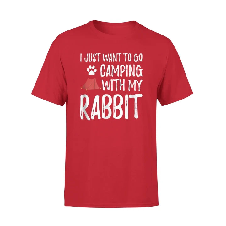 Camping Rabbit Shirt For Funny Bunny Mom Or Bunny Dad Camper T-Shirt