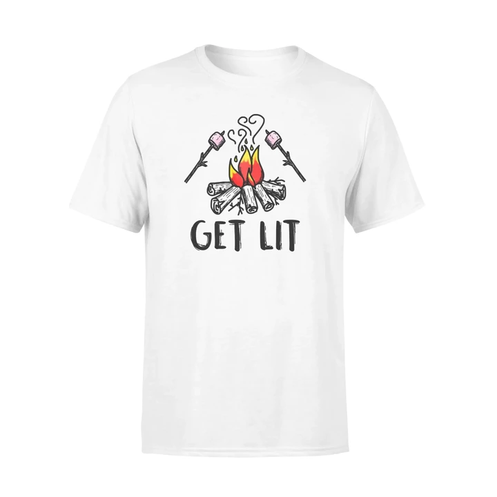 Cute Camping And Get Lit Gift For Camper Lover T Shirt