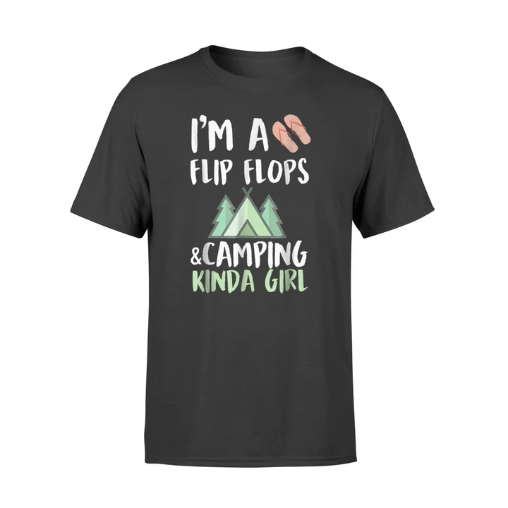 Flip Flop Girl Camping T Shirt