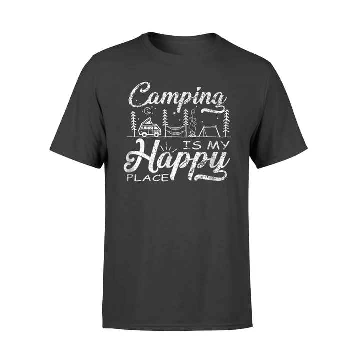 Camping Is My Happy Place T Shirt
