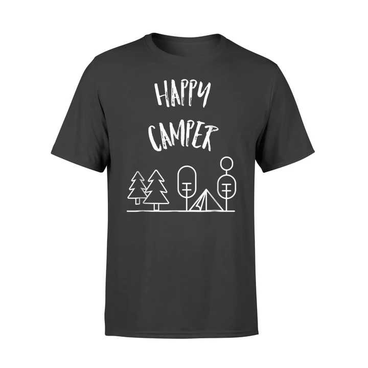 Happy Camper Camping Tenting  T Shirt