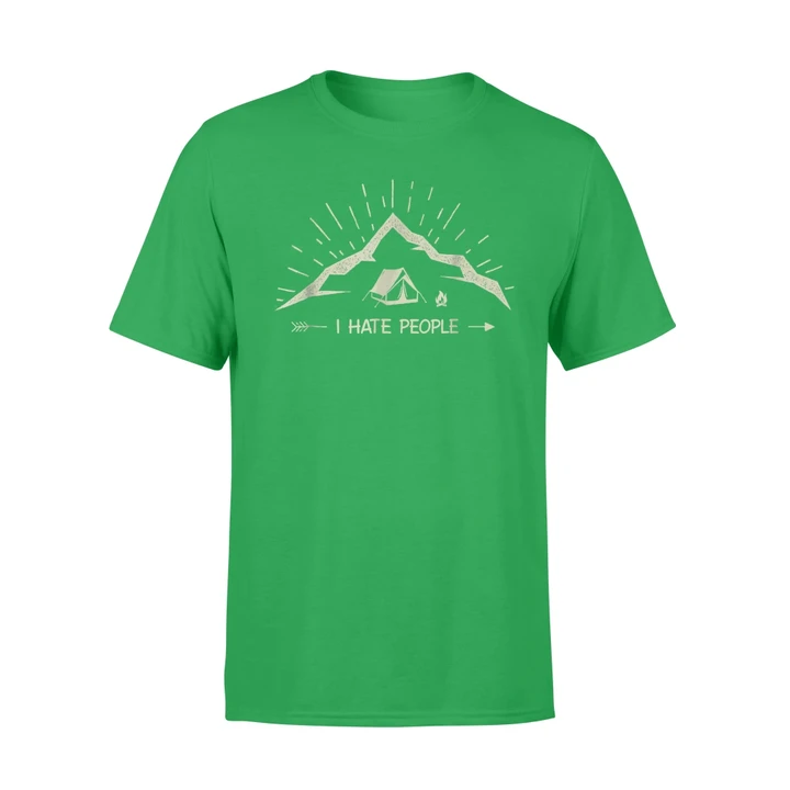 I Hate People Mountain Camping T Shirt