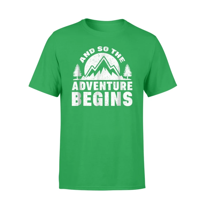 Hiking Camping And So The Adventure Begins Graphic T Shirt