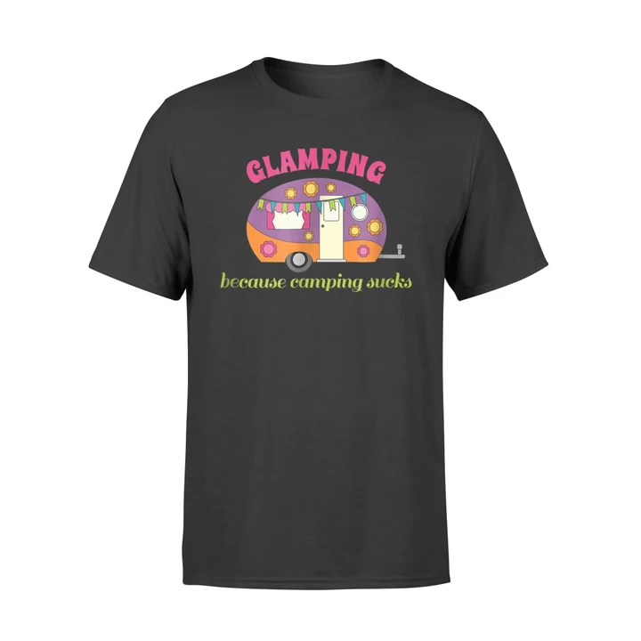 Funny Glamping Camping T Shirt