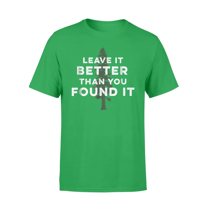 Leave It Better Than You Found It  Retro USA Camping T Shirt
