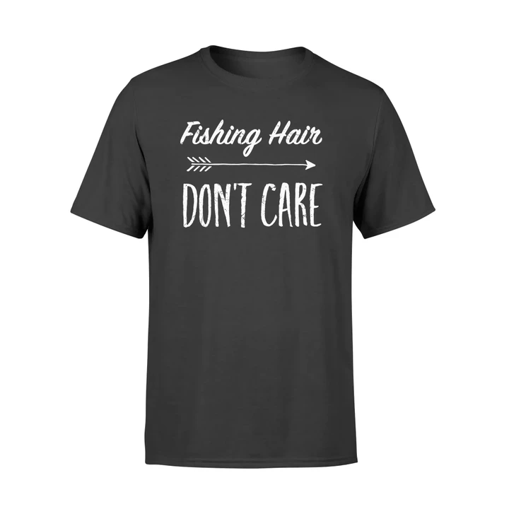 Fishing Hair Don't Care Traveler Camper T Shirt