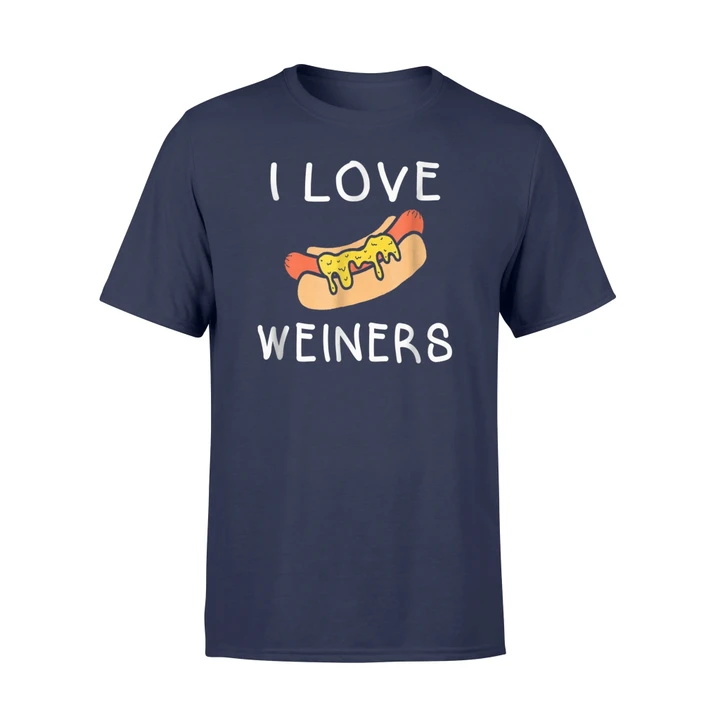 I Love Weiners Grilling Hotdog Camping Funny T Shirt