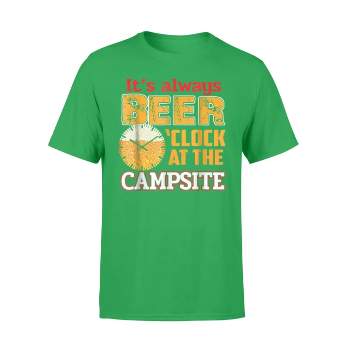 It's Always Beer O'clock At The Campsite Camping T Shirt