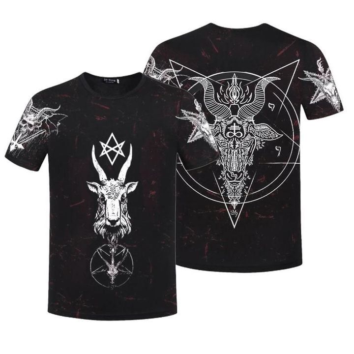 Baphomet Goat Head Satanic T-Shirt