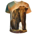 Mom and Daughter Elephant T-Shirt A12
