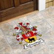 AmericansPower Germany Doormat - Schweitzer German Family Crest Custom Shape Rubber Doormat A7 | AmericansPower